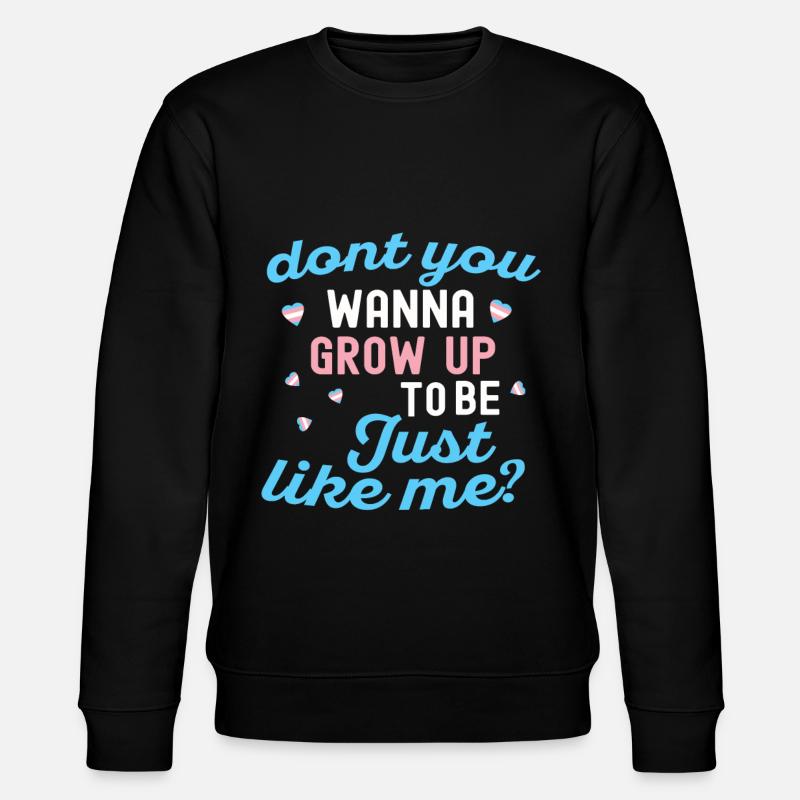Transgenre Tshirt Transsexual Pride - Sweat bio CHANGER Stanley/Stella Unisexe - noir