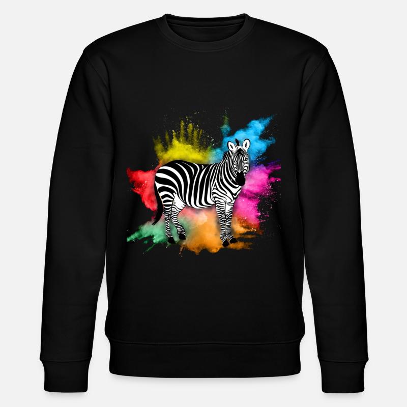 Zebra - Stanley/Stella Unisex Bio-Sweatshirt CHANGER  - Schwarz