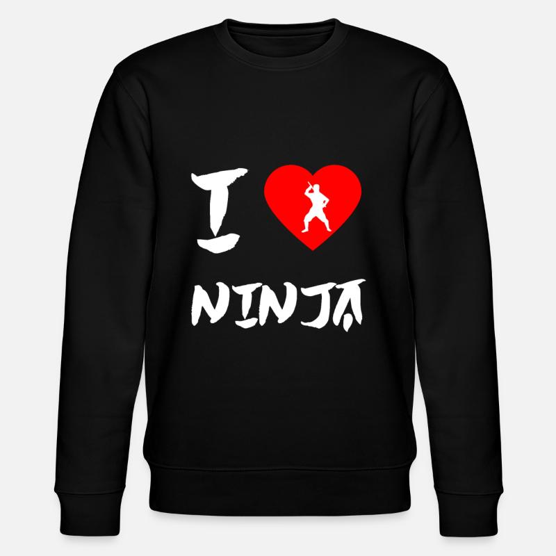 Ninja - Stanley/Stella Unisex Bio-Sweatshirt CHANGER  - Schwarz