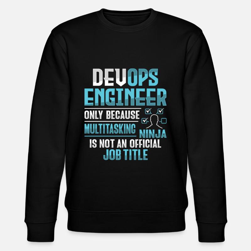 Sys-Admin Entwickler Devops-Ingenieur - Stanley/Stella Unisex Bio-Sweatshirt CHANGER  - Schwarz