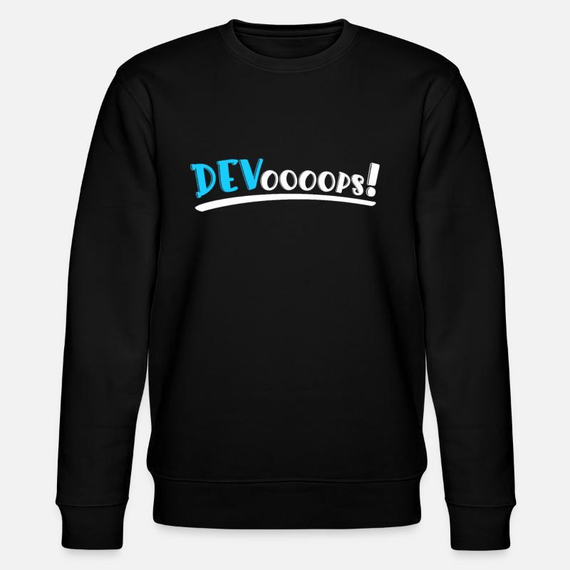 Sys-Admin Developer Devops Engineer - Stanley/Stella CHANGER Unisex Organic Sweatshirt - black