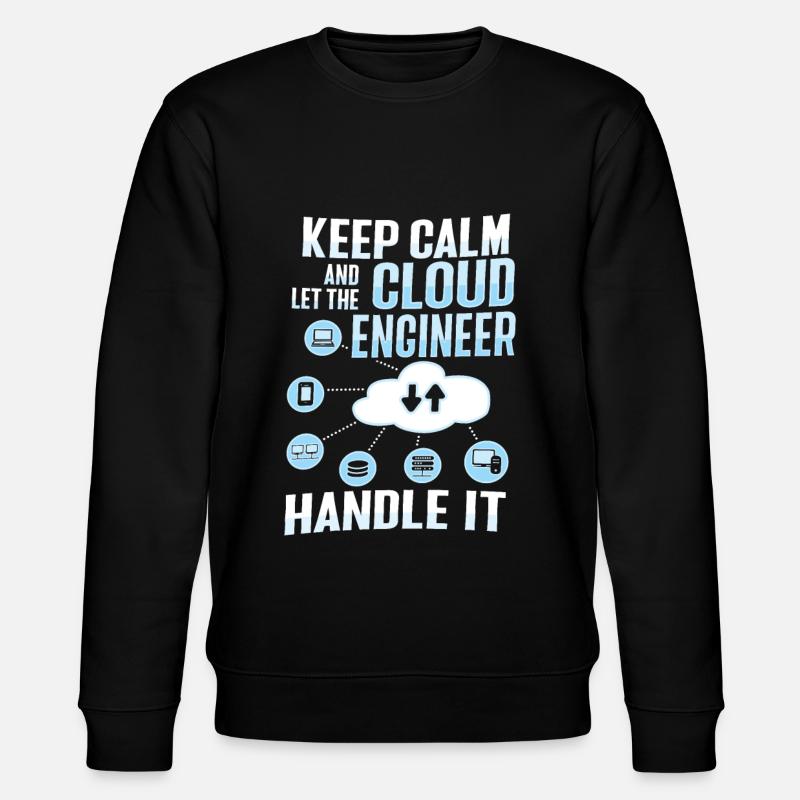 Cloud-Administrator Cloud-Devops - Stanley/Stella Unisex Bio-Sweatshirt CHANGER  - Schwarz