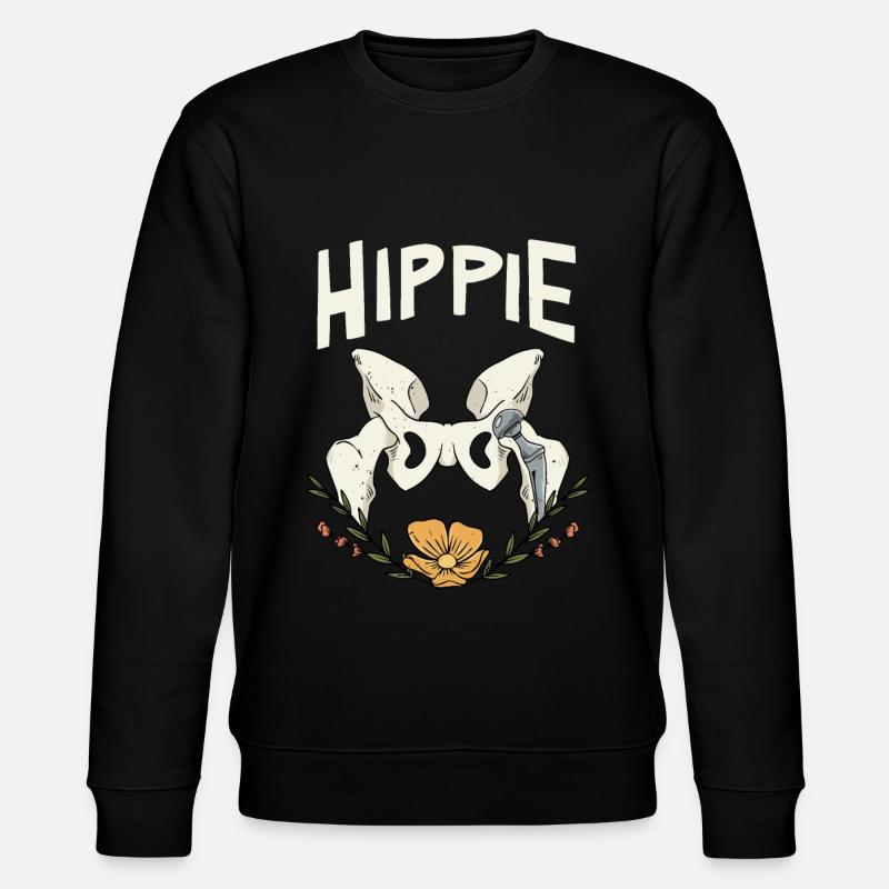 Hippie hip joint - Stanley/Stella CHANGER Unisex Organic Sweatshirt - black