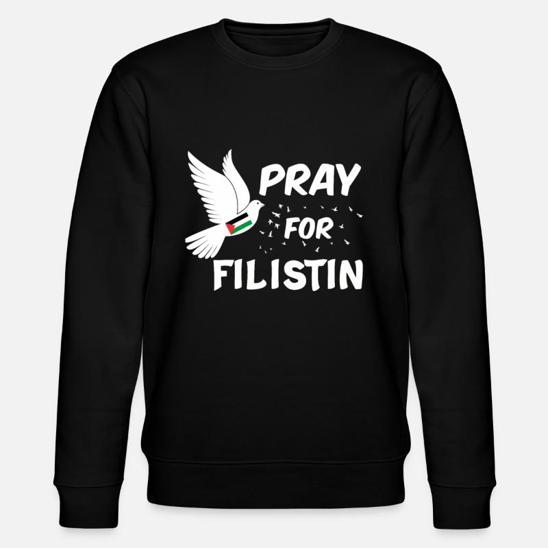 Palästina - Stanley/Stella Unisex Bio-Sweatshirt CHANGER  - Schwarz