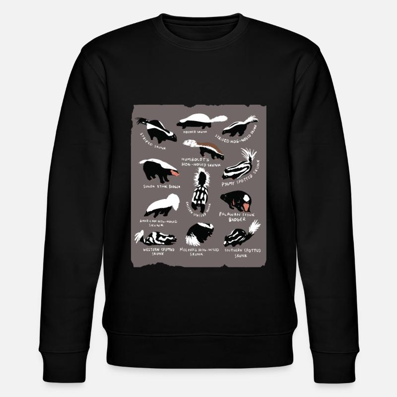 Stinktier - Stanley/Stella Unisex Bio-Sweatshirt CHANGER - Schwarz