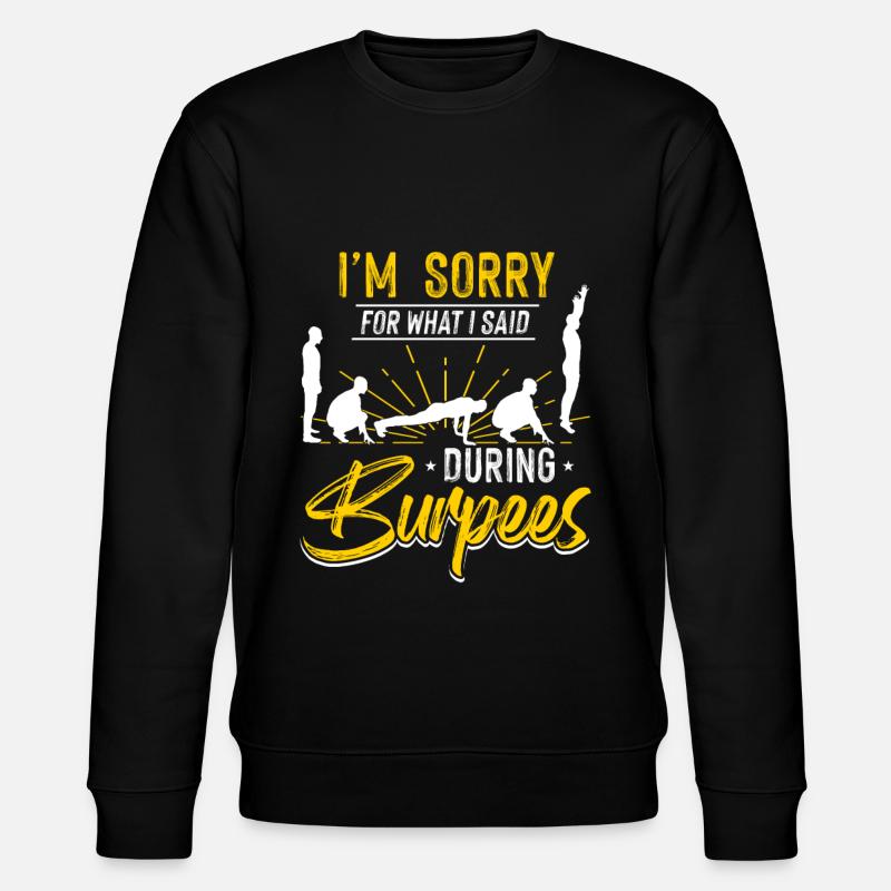 Burpees - Sweat bio CHANGER Stanley/Stella Unisexe - noir