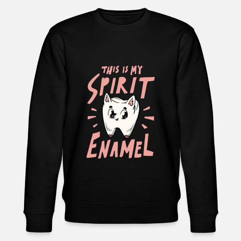 Tooth enamel dental technician - Stanley/Stella CHANGER Unisex Organic Sweatshirt - black