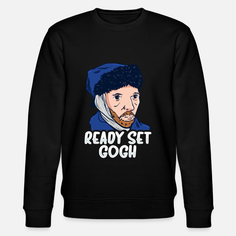 Van Gogh Kunst - Stanley/Stella Unisex Bio-Sweatshirt CHANGER  - Schwarz