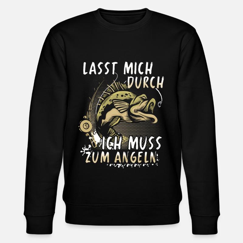 Angeln - Stanley/Stella Unisex Bio-Sweatshirt CHANGER  - Schwarz