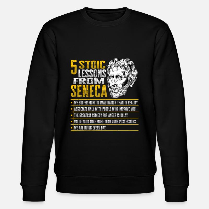 Socrates Philosophy Design - Stanley/Stella CHANGER Unisex Organic Sweatshirt - black