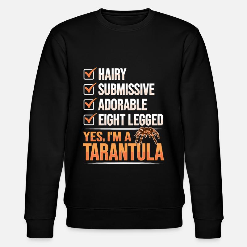 Tarentules Terrarium Tarentule - Sweat bio CHANGER Stanley/Stella Unisexe - noir