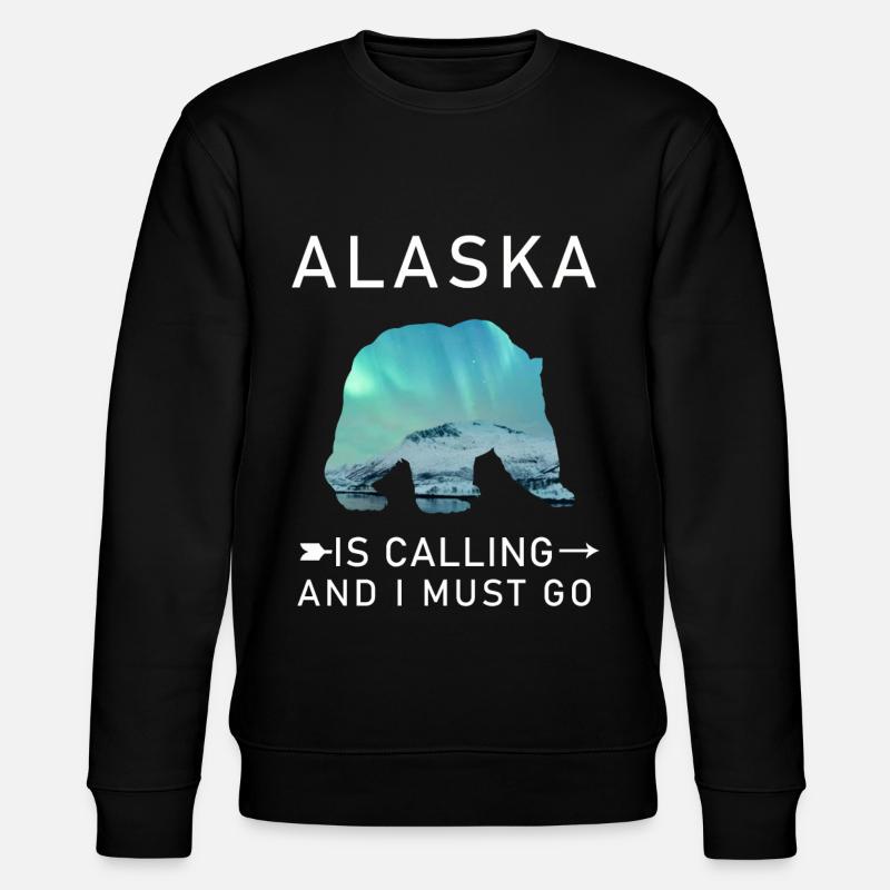 Alaska - Stanley/Stella Unisex Bio-Sweatshirt CHANGER  - Schwarz