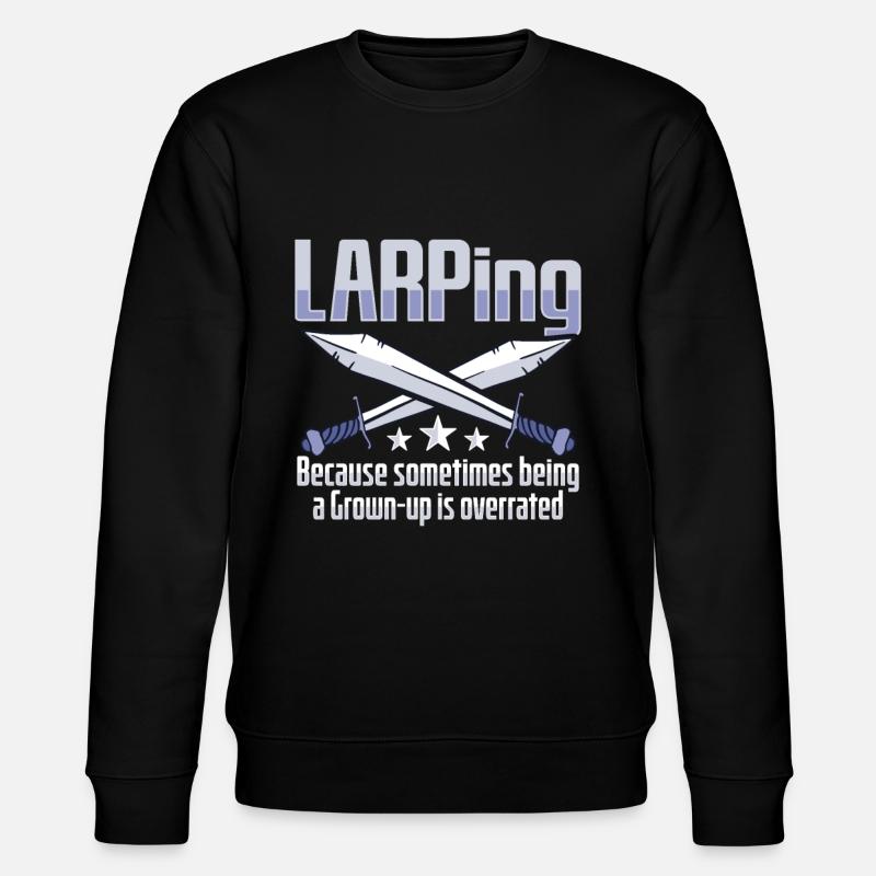 Larp Rpg Rollenspiel Design Larper - Stanley/Stella Unisex Bio-Sweatshirt CHANGER - Schwarz