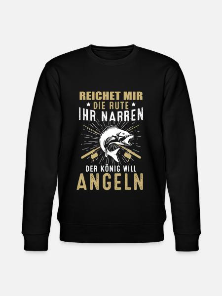 Angeln - Stanley/Stella Unisex Bio-Sweatshirt CHANGER  - Schwarz