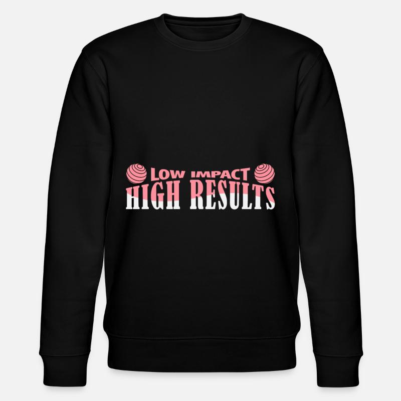 Gym Training Design für Low Impact Workout - Stanley/Stella Unisex Bio-Sweatshirt CHANGER  - Schwarz