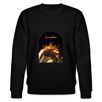 Crown Royalty Art Academia Design esthétique pour - Sweat bio CHANGER Stanley/Stella Unisexe - noir - Devant - Nik (191cm) & Marisol (170cm)