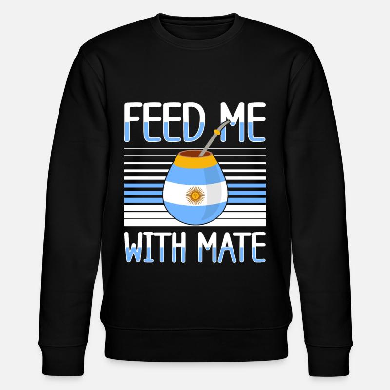 Argentinien-Flagge Argentinischer Yerba Mate Tee - Stanley/Stella Unisex Bio-Sweatshirt CHANGER  - Schwarz