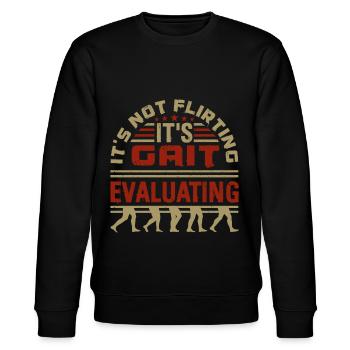 PT Physiotherapy Physiotherapist Job - Stanley/Stella CHANGER Unisex Organic Sweatshirt - black - Front - Nik (191cm) & Marisol (170cm)