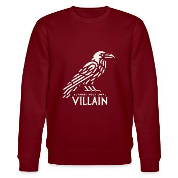 Lilith, Demon, Gothic, Mythology, Folklore, - Stanley/Stella CHANGER Unisex Organic Sweatshirt - burgundy - Front - Nik (191cm) & Marisol (170cm)