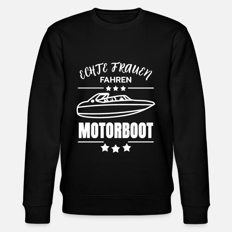 Motorboot - Stanley/Stella Unisex Bio-Sweatshirt CHANGER  - Schwarz