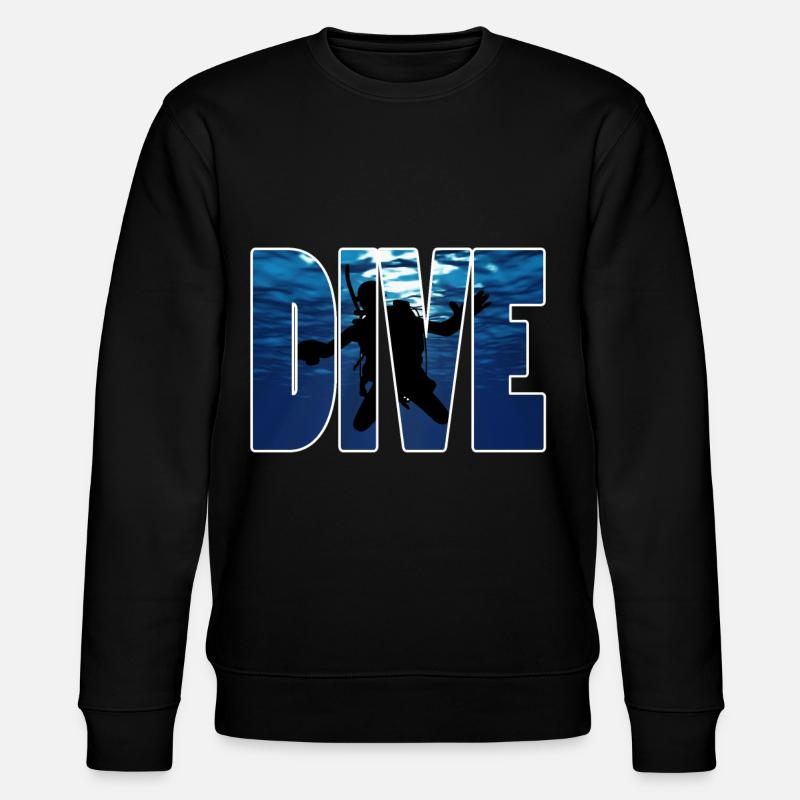 Tauchen ,Diver - Stanley/Stella Unisex Bio-Sweatshirt CHANGER  - Schwarz