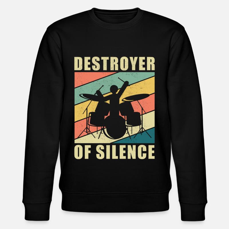Batteur cadeau batteur batterie batteur - Sweat bio CHANGER Stanley/Stella Unisexe - noir