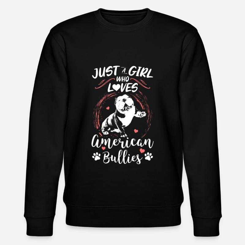 American Bully Geschenk Hundebesitzer - Stanley/Stella Unisex Bio-Sweatshirt CHANGER  - Schwarz