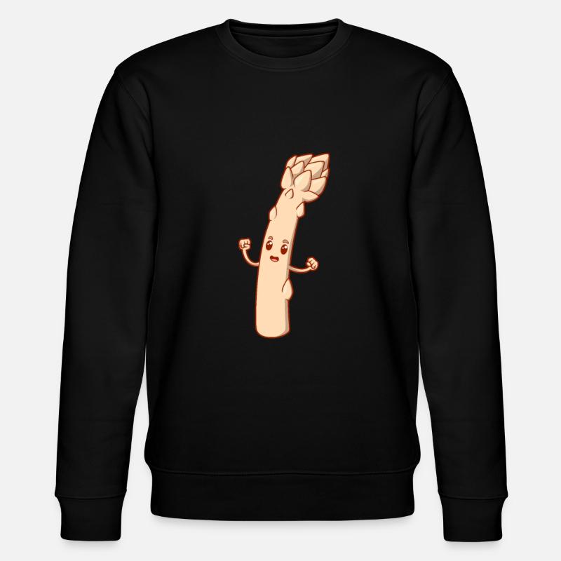Comic Spargel - Stanley/Stella Unisex Bio-Sweatshirt CHANGER  - Schwarz