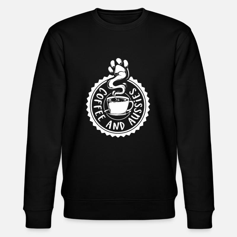 Coffee and Aussie - Stanley/Stella CHANGER Unisex Organic Sweatshirt - black