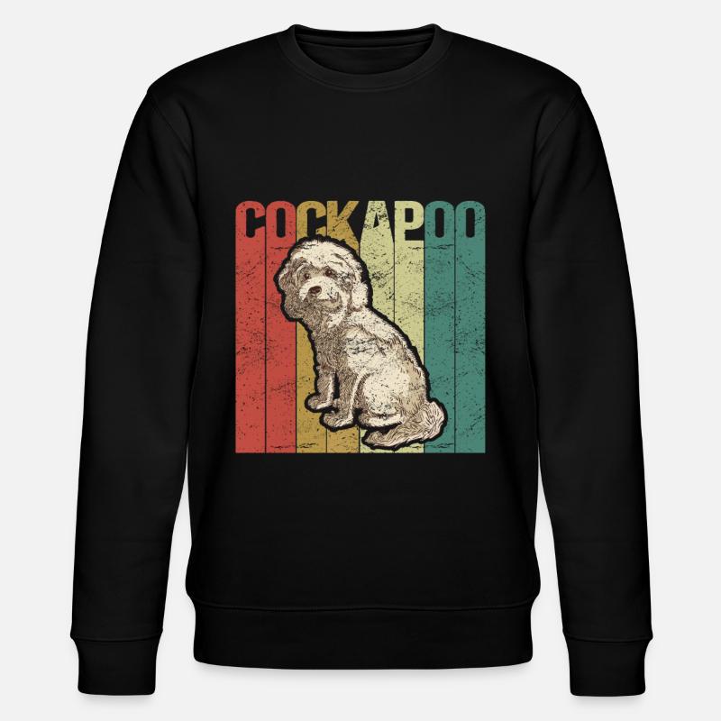Cockapoo Hunde | Cockerpoo Spoodle Geschenk - Stanley/Stella Unisex Bio-Sweatshirt CHANGER  - Schwarz