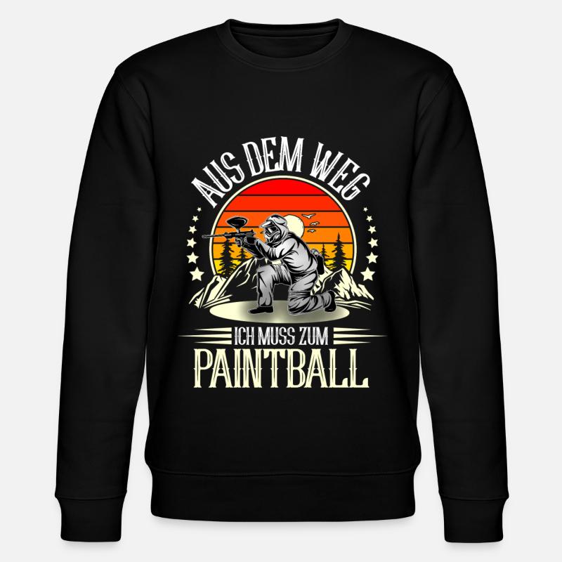 Paintball - Stanley/Stella Unisex Bio-Sweatshirt CHANGER  - Schwarz
