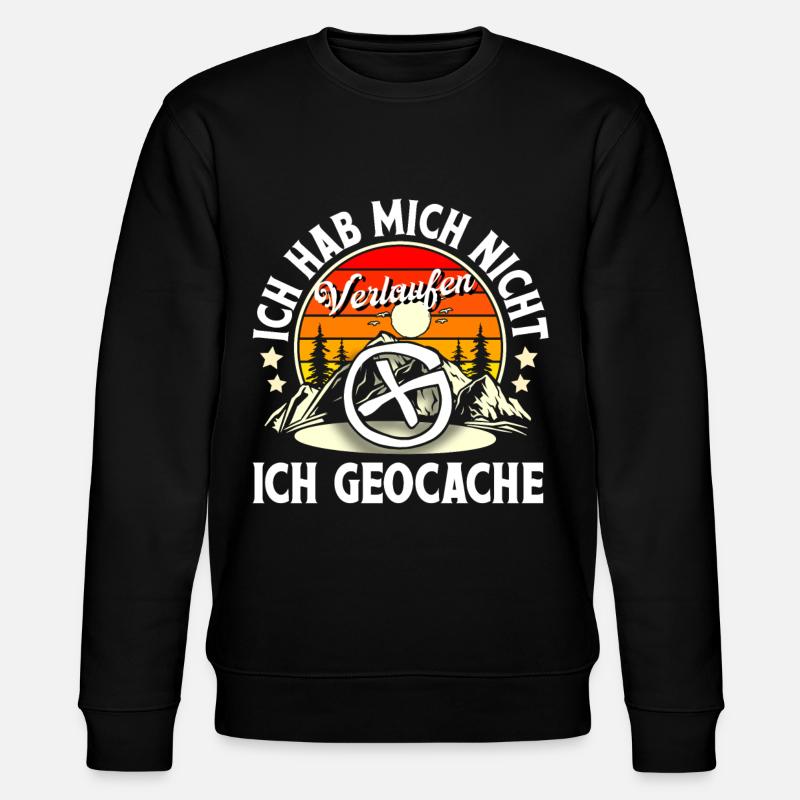 Geocaching Geocacher Geocache - Stanley/Stella Unisex Bio-Sweatshirt CHANGER  - Schwarz