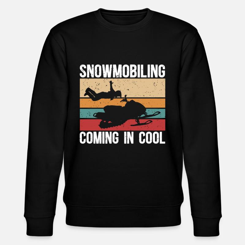 Snowmobile Snowmobile Gift - Stanley/Stella CHANGER Unisex Organic Sweatshirt - black