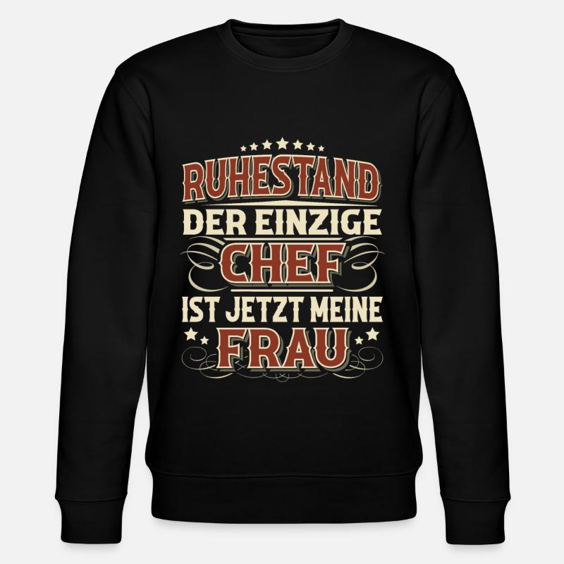 Rentner 2023 Ruhestand - Stanley/Stella Unisex Bio-Sweatshirt CHANGER  - Schwarz