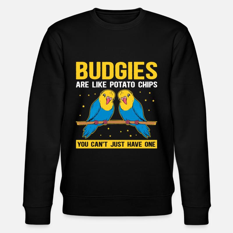 Budgerigar owner budgerigar gift - Stanley/Stella CHANGER Unisex Organic Sweatshirt - black