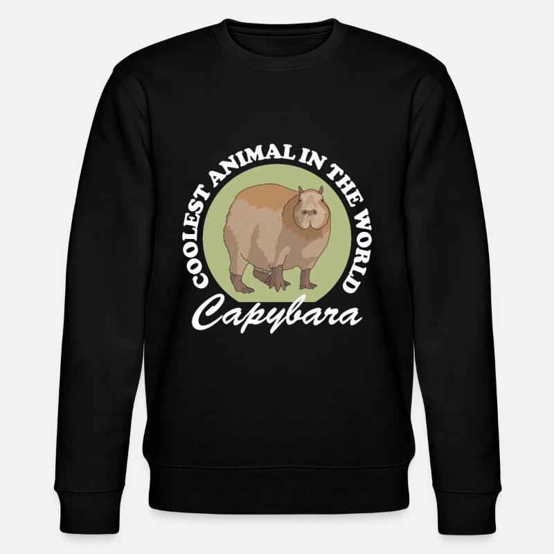 Capybara capybaras Capybaras cadeau - Sweat bio CHANGER Stanley/Stella Unisexe - noir