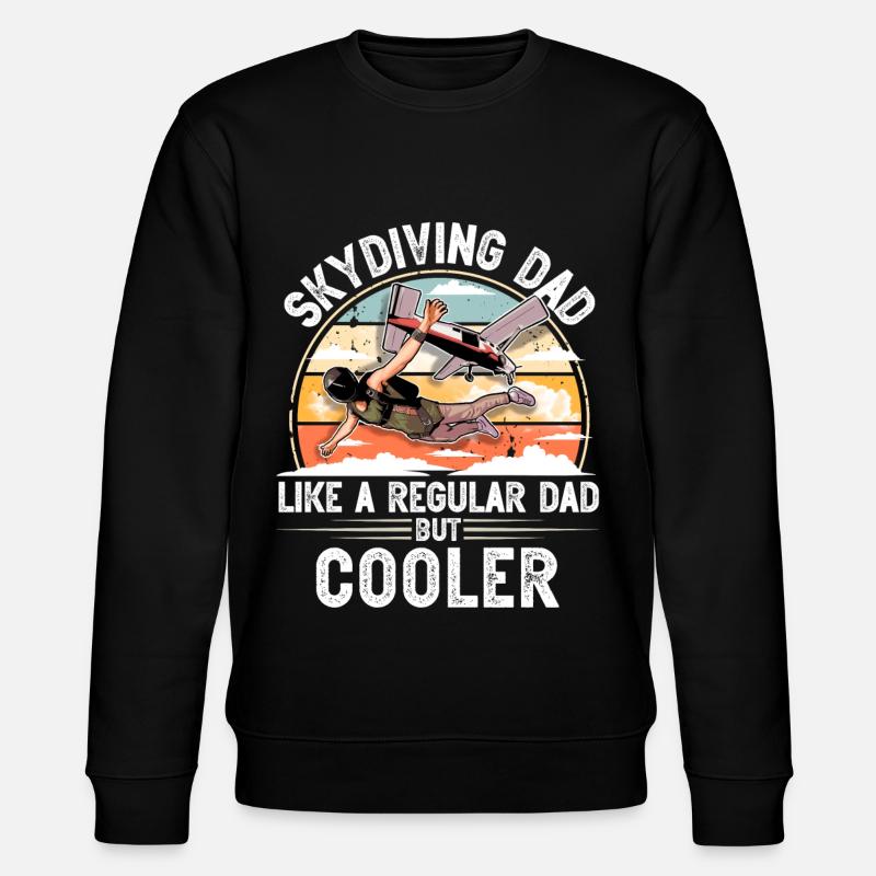 Skydiving Parachuting Parachute - Stanley/Stella CHANGER Unisex Organic Sweatshirt - black