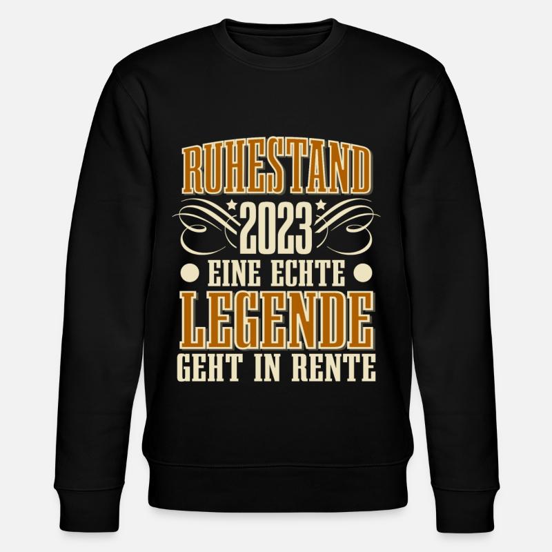 Rentner 2023 Ruhestand - Stanley/Stella Unisex Bio-Sweatshirt CHANGER  - Schwarz