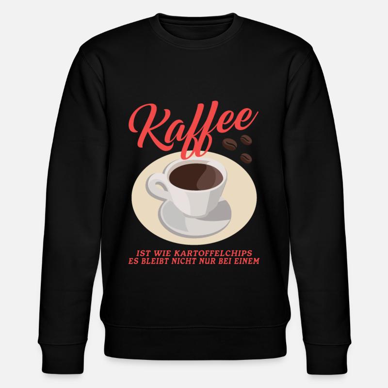 Kaffee Kaffeeliebhaber Kaffeetrinker Geschenk - Stanley/Stella Unisex Bio-Sweatshirt CHANGER  - Schwarz