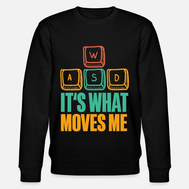 Pc Gamer Gaming WASD - Stanley/Stella Unisex Bio-Sweatshirt CHANGER  - Schwarz