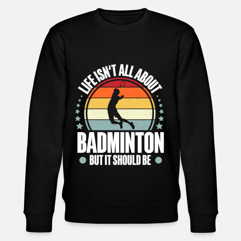 Badminton - Stanley/Stella Unisex Bio-Sweatshirt CHANGER  - Schwarz