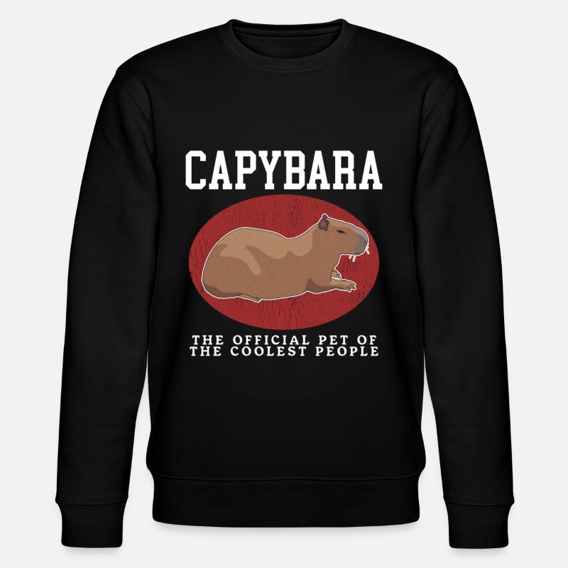 Capybara capybaras Capybaras cadeau - Sweat bio CHANGER Stanley/Stella Unisexe - noir