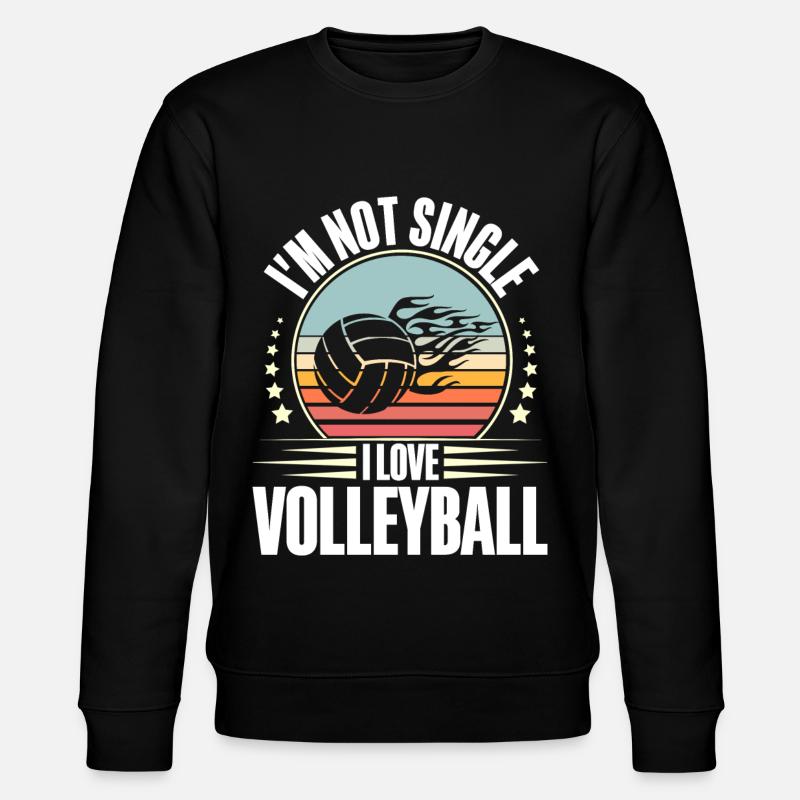 Volleyball - Stanley/Stella Unisex Bio-Sweatshirt CHANGER  - Schwarz