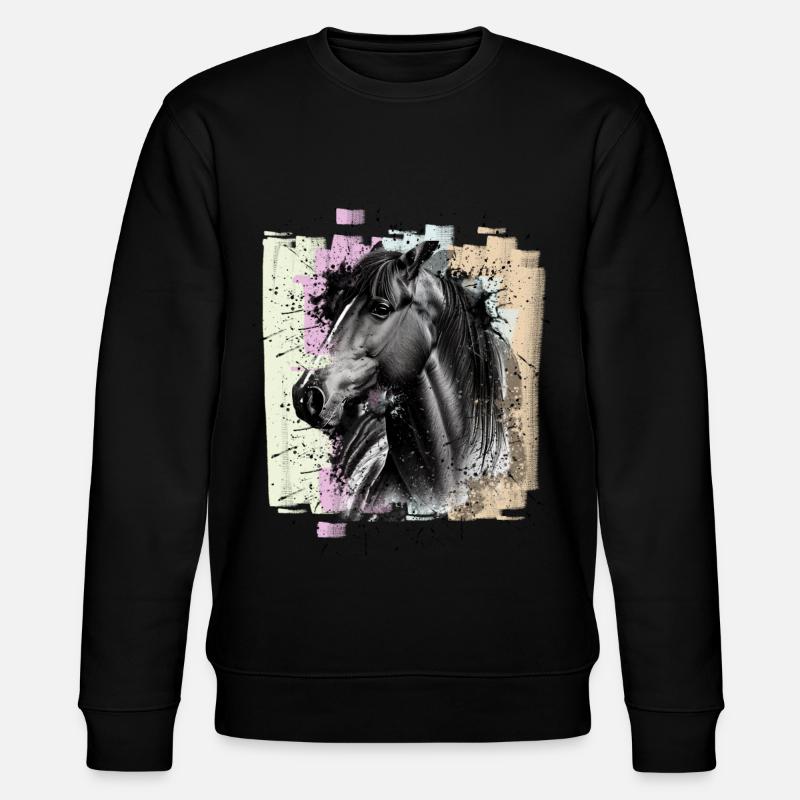 Cheval - Sweat bio CHANGER Stanley/Stella Unisexe - noir