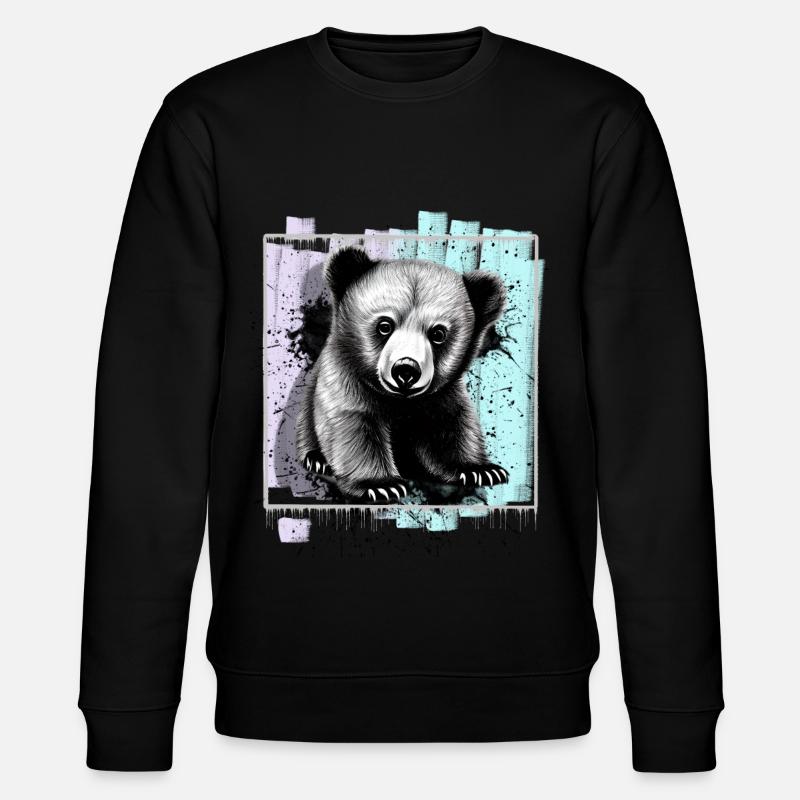 Ours - Sweat bio CHANGER Stanley/Stella Unisexe - noir