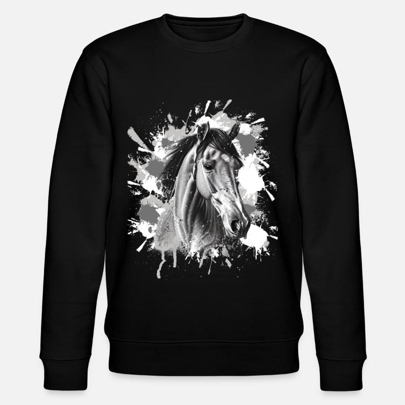 Cheval - Sweat bio CHANGER Stanley/Stella Unisexe - noir