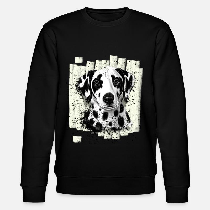 Dalmatiner Hund - Stanley/Stella Unisex Bio-Sweatshirt CHANGER  - Schwarz
