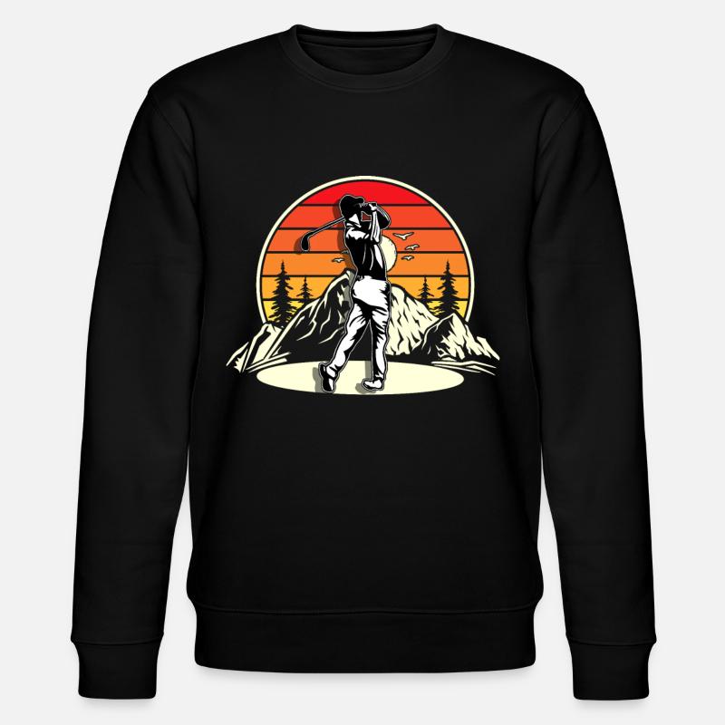 Golf Golfers - Stanley/Stella CHANGER Unisex Organic Sweatshirt - black
