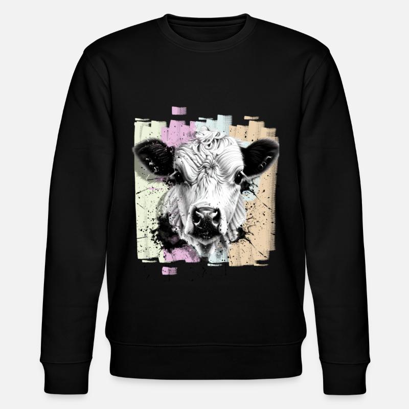 Vache - Sweat bio CHANGER Stanley/Stella Unisexe - noir