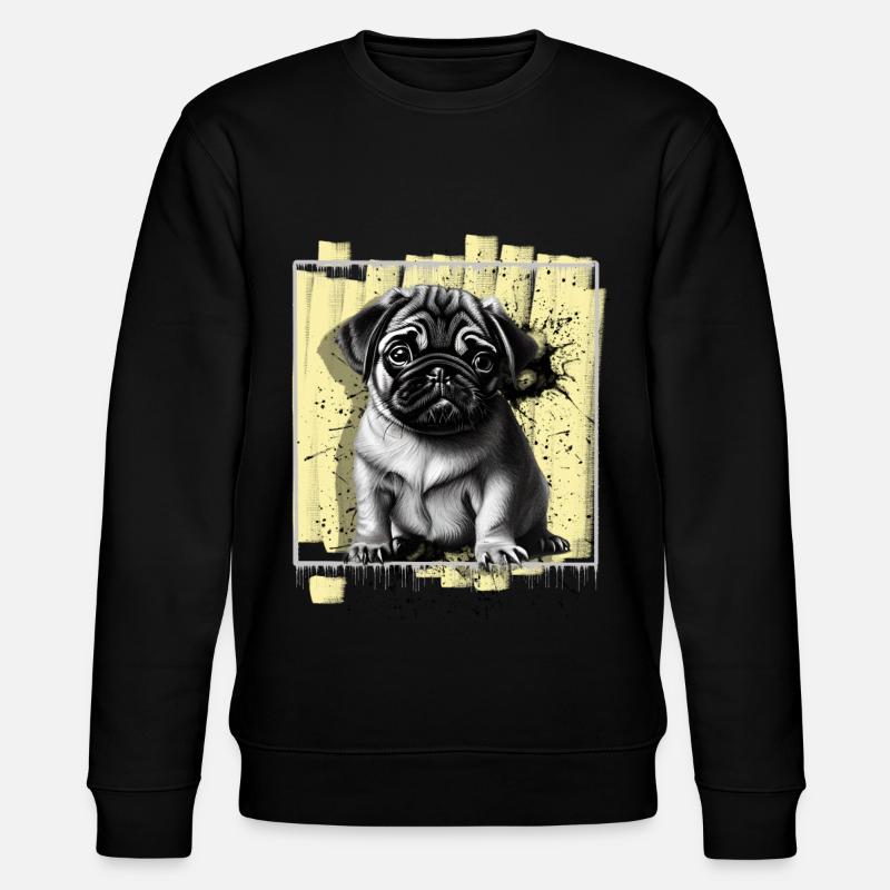 Chien carlin - Sweat bio CHANGER Stanley/Stella Unisexe - noir